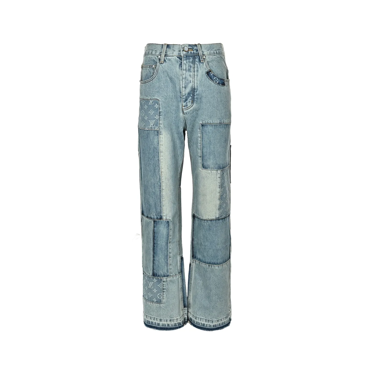 Louis Vuitton/Louis Vuitton presbyopic patchwork jeans